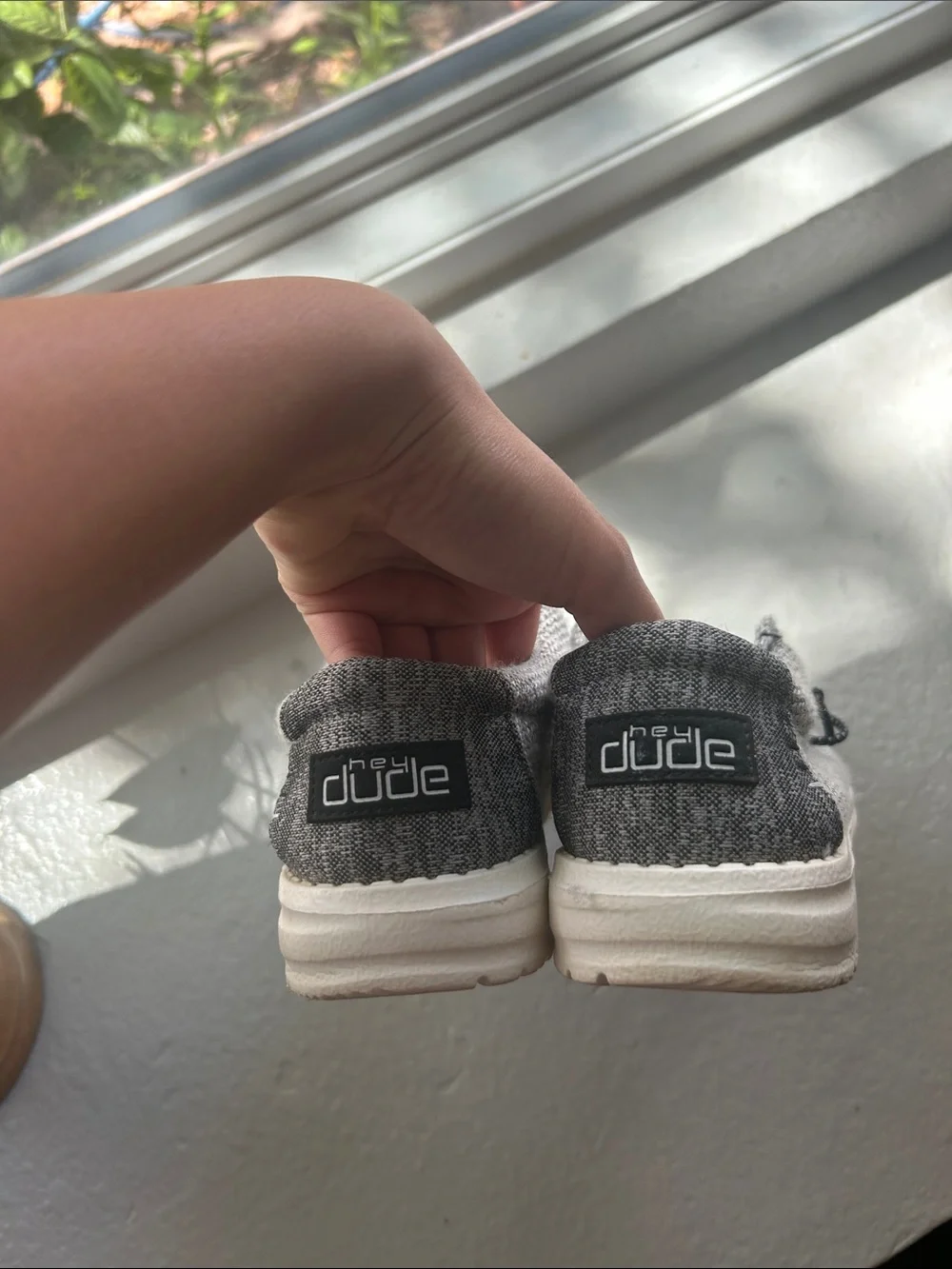 Hey Dude Kids Moccasins in Heather Gray